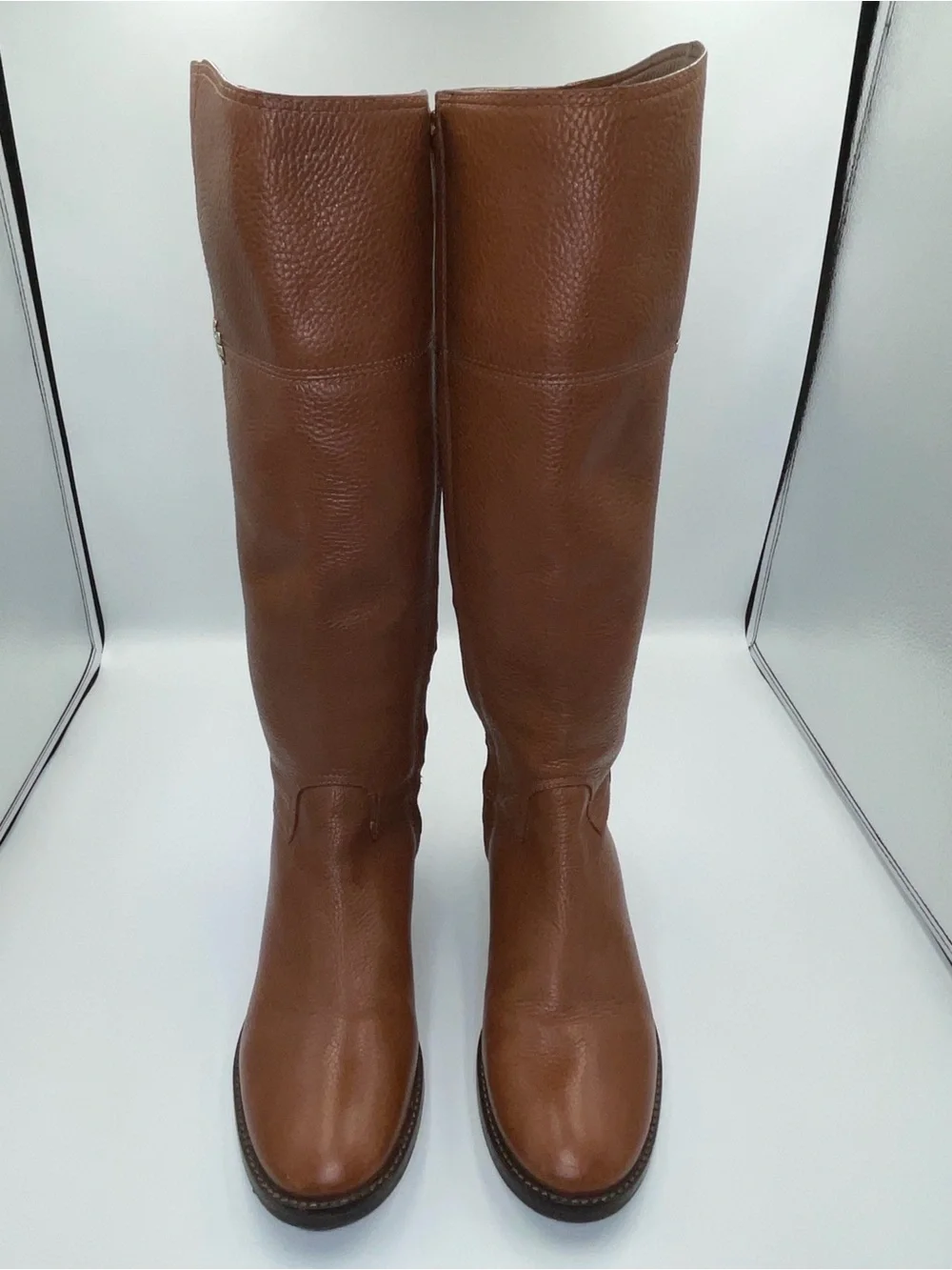 Brown Tory Burch riding boots